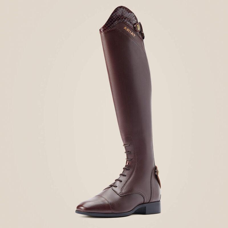 Ariat women s palisade Ellipse tall riding boot in mahagony