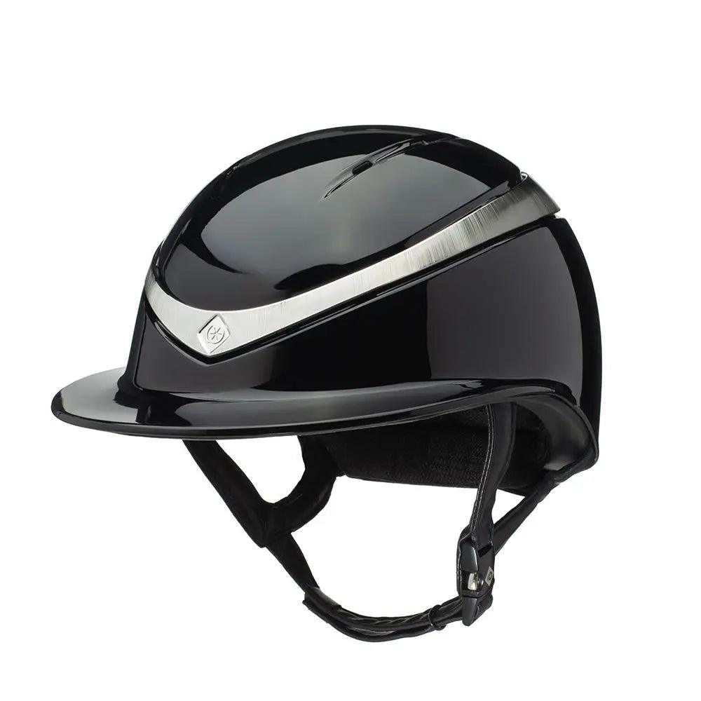 Casque Charles Owen Halo Luxe visi re large brillant noir