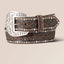 Ariat studded tooled embossed belt for ladies