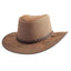 American hat makers Gorge | Heren leren veehoeder cowboyhoed met leren hoedband