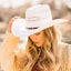 American hat makers Montana | Damen-Cowgirlhut aus Stroh mit Westernhutband