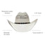 American hat makers Montana | Damen-Cowgirlhut aus Stroh mit Westernhutband