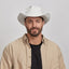 American hat makers Blizzard | Chapeau de cowboy en cuir blanc pour homme