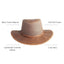 American hat makers Breeze | Zonnehoed met brede rand voor heren