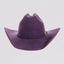 Americn hat makers cattleman Chapeau de cow-girl en feutre pour femme Cattleman avec bandeau de chapeau western violet