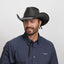 American hat makers Hollywood | Mens Leather Cowboy Hat