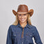 American hat makers Hollywood | Womens Leather Cowgirl Hat