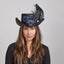 American hat makers Reversible Ren | Dames leren festivalhoed