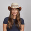 American hat makers Sierra chapeau de cowgirl en cuir américain pour femmes