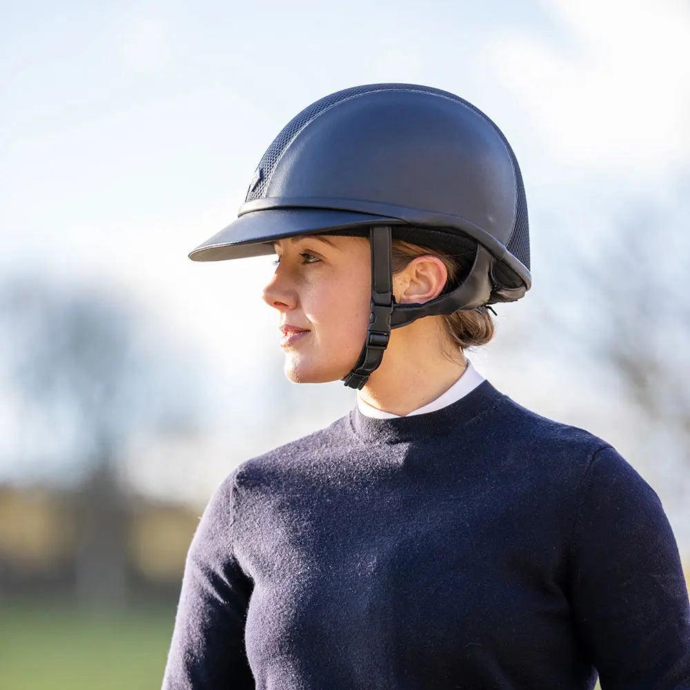 Charles Owen SP8 plus leatherlook helmet with sparkly center