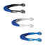 Herm. Sprenger fairRider spurs - aluminium, 25mm neck blue thin rounded 47623 Herm. Sprenger