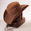 America hat makers Hollywood | Heren leren cowboyhoed